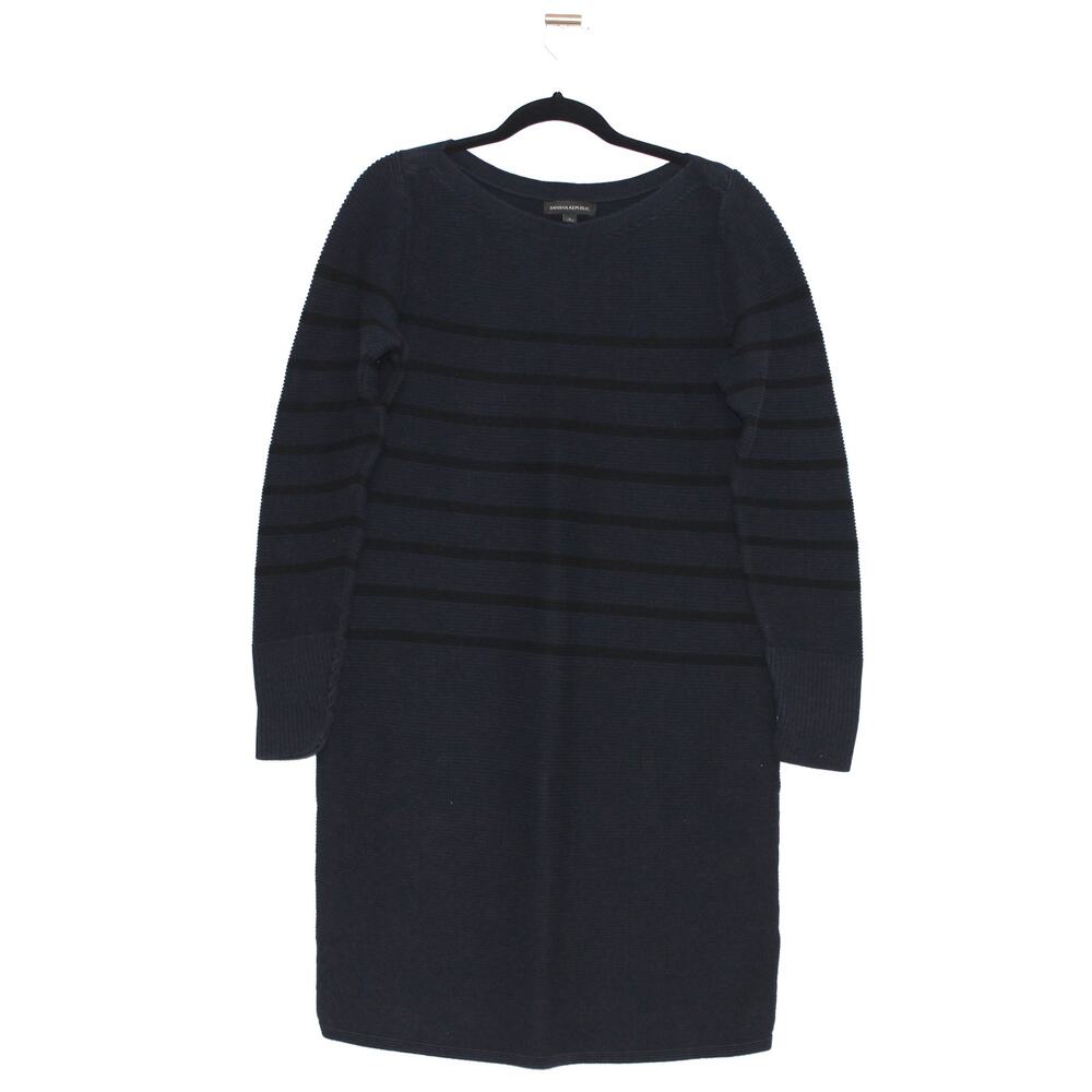 Banana Republic Navy Striped Tunic Sweater  Size Large